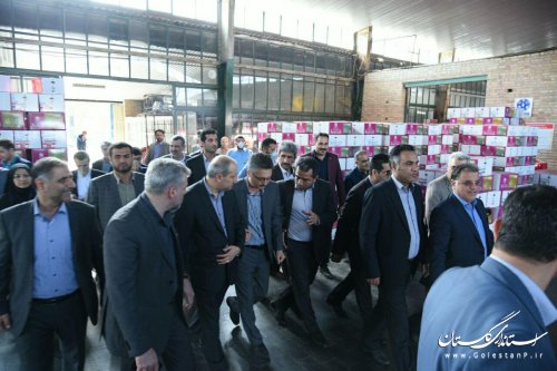 بازدید استاندار گلستان از شهرک صنعتی بندرگز