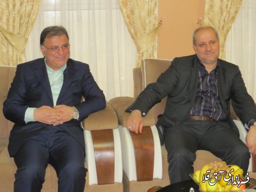 حضور استاندار گلستان در فرمانداری شهرستان آق قلا