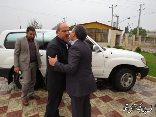حضور استاندار گلستان در فرمانداری شهرستان آق قلا
