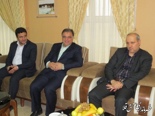 حضور استاندار گلستان در فرمانداری شهرستان آق قلا