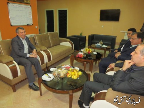 حضور استاندار گلستان در فرمانداری شهرستان آق قلا