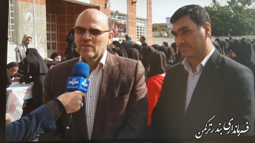 حضور فرماندار در انتخابات شورای دانش آموزی آموزشگاه شهید صادق قلیچی کر