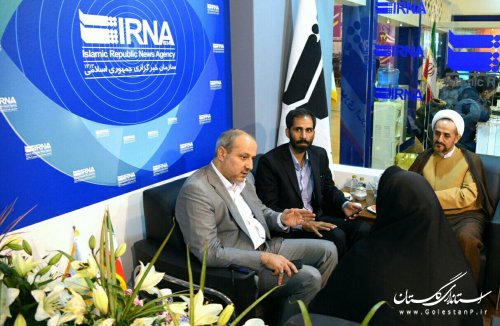 بازدید استاندار گلستان از بیست و سومین نمایشگاه مطبوعات و خبرگزاری های کشور