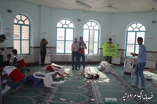 زنگ پدافند غیر عامل در دبیرستان شبانه روزی امام خمینی (ره) مراوه تپه نواخته شد 