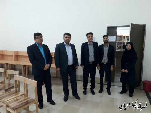 بازدید فرماندار رامیان از کتابخانه عمومی شهرستان به مناسبت هفته کتابخوانی