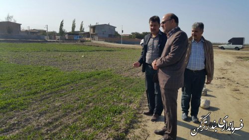 بازدید چندمنظوره فرماندار ترکمن از روستای اورکت حاجی