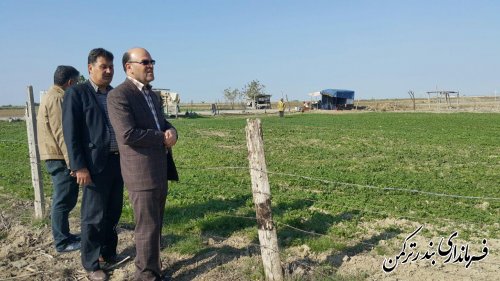 بازدید چندمنظوره فرماندار ترکمن از روستای اورکت حاجی