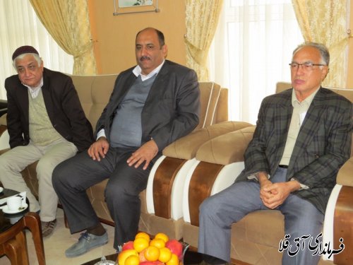 دیدار برخی از فعالین فرهنگی و اجتماعی با فرماندار شهرستان آق قلا