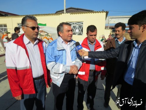 مانور ایمنی در برابر زلزله در مدارس شهرستان آق قلا برگزار شد
