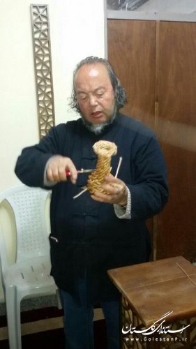 حضور فعال هنرمندان و صنعتگران فعال حصیرباف گلستانی در کارگاه آموزش تخصصی بین المللی حصیربافی