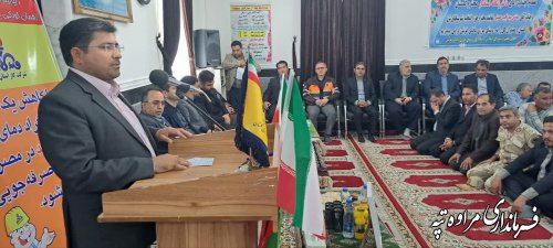 افتتاح پروژه های شهرستان مراوه تپه در روستای مرزی دادلی غزنین