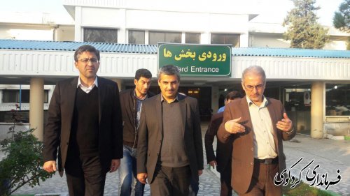بازدید مشترک دکتر نورقلی پور، جمالی و دکتر فاضل از بیمارستان کردکوی