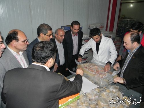 بازدید فرماندار از کارخانه های تولیدی در شهرک صنعتی مینودشت