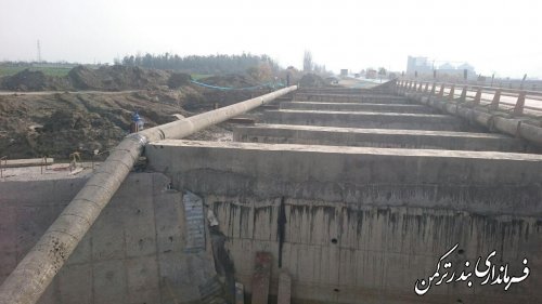 بازدید سرپرست فرمانداری از پروژه جابجایی خط لوله آب بندر ترکمن