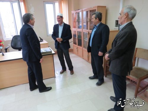 دیدار فرماندار با رئیس و کارکنان ثبت احوال شهرستان آق قلا