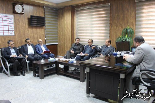 برگزاری جلسه بررسي مسائل و مشكلات حوزه آبرساني شهرستان آزادشهر