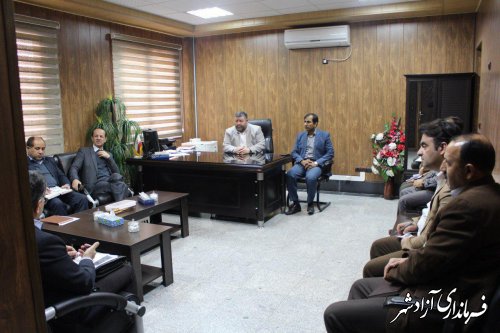 برگزاری جلسه بررسي مسائل و مشكلات حوزه آبرساني شهرستان آزادشهر