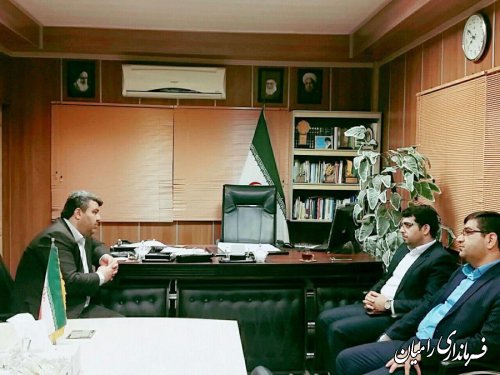 دیدار شهردار جدید خان ببین با فرماندار شهرستان رامیان