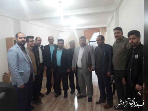 دیدار شفائی فرماندار با کارکنان ثبت احوال شهرستان آزادشهر به مناسبت هفته ثبت احوال