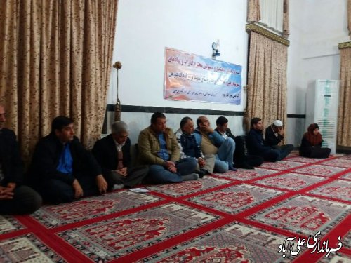 دیدار فرماندار ومسئولین شهرستان علی آباد کتول با مردم روستای اودک دوجی
