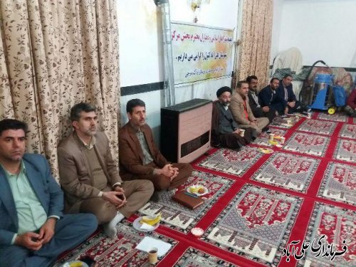 دیدار فرماندار ومسئولین شهرستان علی آباد کتول با مردم روستای اودک دوجی
