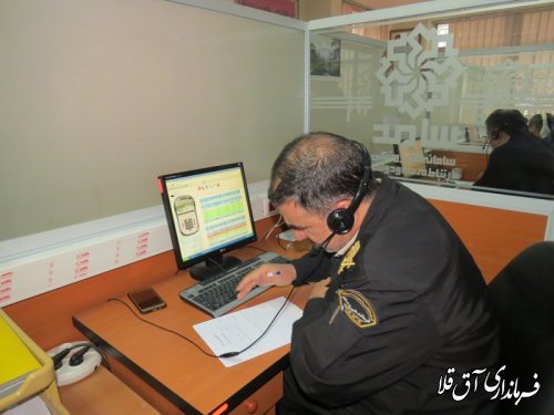 فرماندار شهرستان آق قلا به صورت ارتباط مستقیم،پاسخگوی شهروندان بود