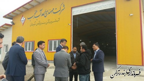 سرپرست فرمانداری ترکمن از تاسیسات آب شیرین کن نیازآباد بازدید کرد