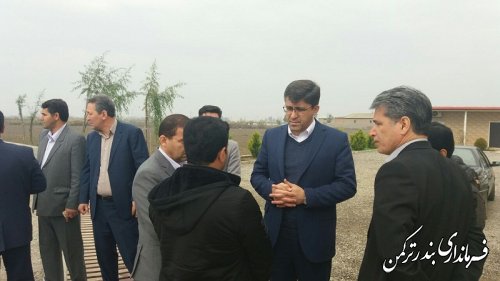 سرپرست فرمانداری ترکمن از تاسیسات آب شیرین کن نیازآباد بازدید کرد