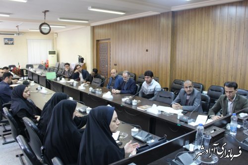 برگزاری جلسه ستاد ساماندهی امور جوانان شهرستان آزادشهر