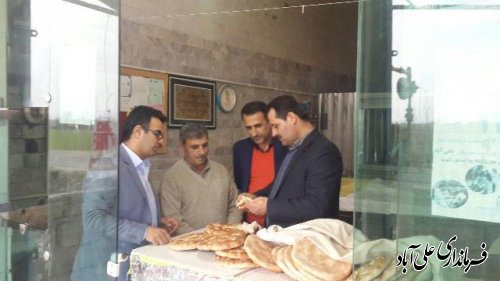 بازدید فرماندار از نانوایی های سطح روستاهای شهرستان