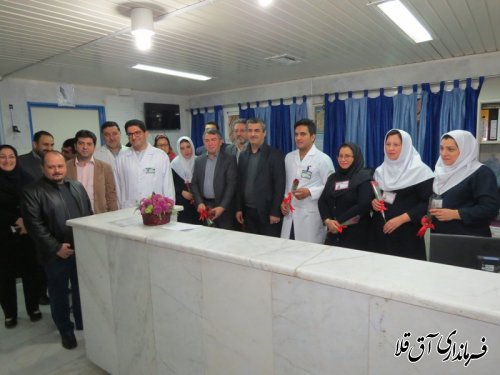 دیدار فرماندار شهرستان آق قلا با پرستاران بیمارستان آل جلیل