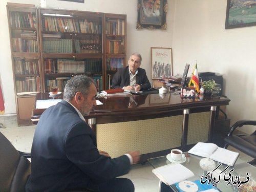 جمالی فرماندار کردکوی،در روز ملاقات عمومی با چند تن از شهروندان کردکوی دیدارکرد