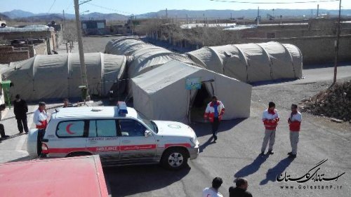 ارائه خدمات رایگان جمعیت هلال احمر گلستان به روستاهای کم برخوردار استان خراسان جنوبی