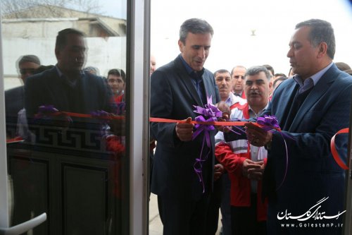 افتتاح پد بالگرد امدادی جمعیت هلال‌احمر در غرب استان و مرکز فیزیوتراپی در شهرستان آق قلا