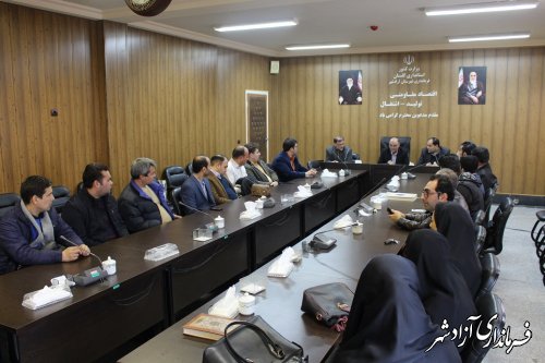 دیدار رئیس بنیاد مسکن و اعضای دفتر نظام مهندسی آزادشهر با فرماندار این شهرستان