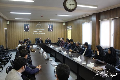دیدار رئیس بنیاد مسکن و اعضای دفتر نظام مهندسی آزادشهر با فرماندار این شهرستان