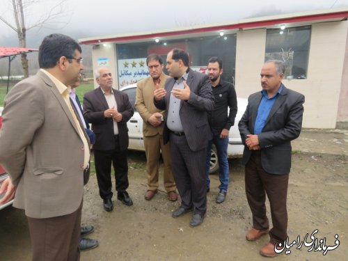 فرماندار شهرستان رامیان از شهر خان ببین و بخش فندرسک بازدید نمودند