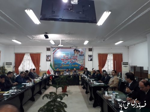 جلسه کارگروه اجتماعی و فرهنگی شهرستان علی آباد کتول در فرمانداری برگزار شد