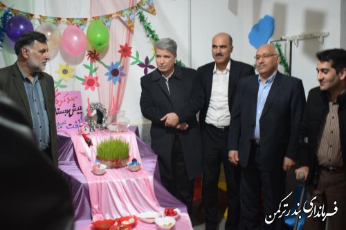 بازدید فرماندار از مهدکودک و پیش دبستانی الفت سیجوال