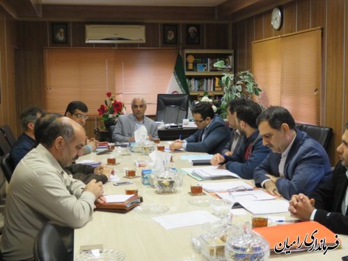 جلسه کارگروه تنظیم بازار شهرستان رامیان برگزار شد