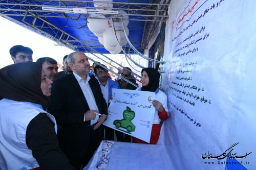 کمپ های ایمنی و سلامت نوروزی جمعیت هلال احمر استان افتتاح شد