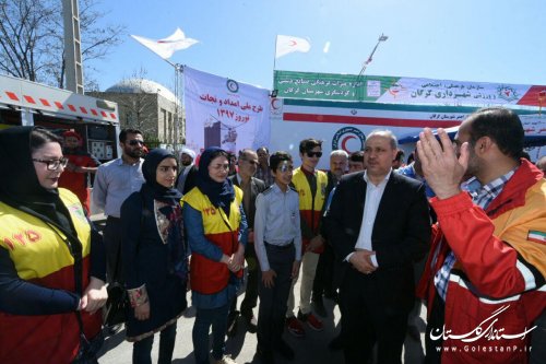 کمپ های ایمنی و سلامت نوروزی جمعیت هلال احمر استان افتتاح شد