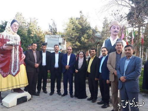 آیین دیرینه و زیبا پیشوازی نوروز و بشارت دهی بهاربا حضور فرماندارعلی آباد کتول