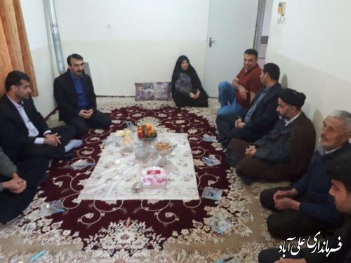 دیدار نوروزی فرماندار شهرستان علی آباد کتول با تعدادی از خانواده معظم شهدا