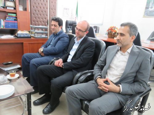 دیدار مدیرعامل شرکت مخابرات گلستان با فرماندار بندرگز