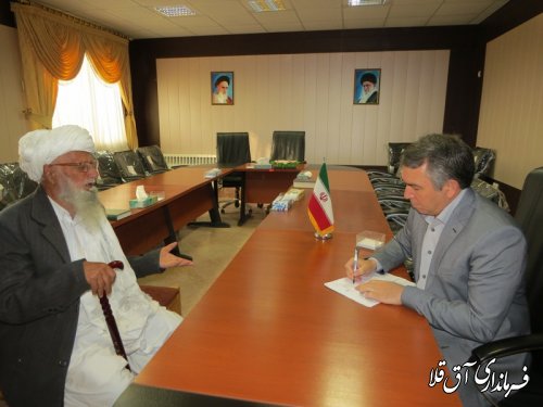 اولین ملاقات عمومی فرماندار شهرستان آق قلا در سال جدید برگزار شد