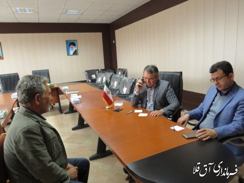 اولین ملاقات عمومی فرماندار شهرستان آق قلا در سال جدید برگزار شد