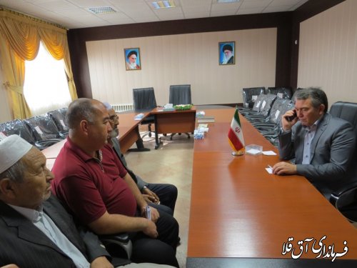 اولین ملاقات عمومی فرماندار شهرستان آق قلا در سال جدید برگزار شد