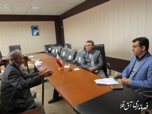 اولین ملاقات عمومی فرماندار شهرستان آق قلا در سال جدید برگزار شد