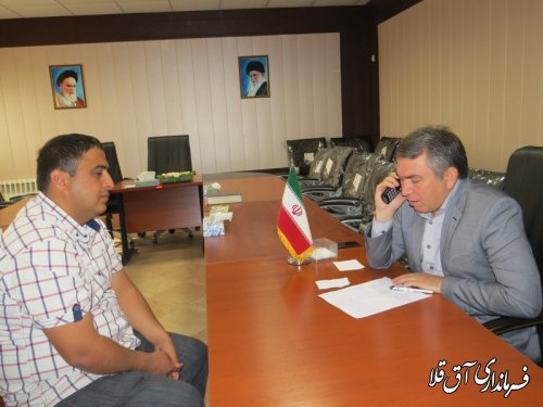 اولین ملاقات عمومی فرماندار شهرستان آق قلا در سال جدید برگزار شد